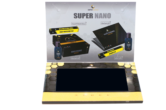 کارت بروشور ویدئویی LCD 10 اینچی برای برند 148×210mm