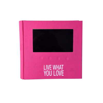 OEM ODM LCD Video Folder , Video Booklet Album 3GP MKV Video format