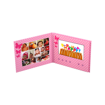 7 اینچ پخش کننده رسانه LCD برند بروشور ویدیو کارت دعوت برای تبلیغات بازاریابی کسب و کار