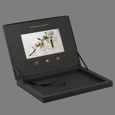 جعبه هدیه ویدیویی با صفحه نمایش LCD دو طبقه 7 اینچی برای بسته بندی حافظه 512 مگابایتی