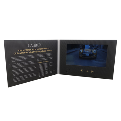 بروشور 256 مگابایت حافظه LCD کارت ODM Emboss Printing For Business
