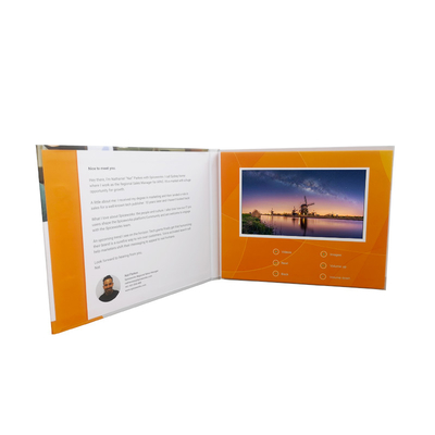 نمایشگر LCD کارت ویزیت ویدیویی ODM برای تبلیغات 1 گیگابایت حافظه